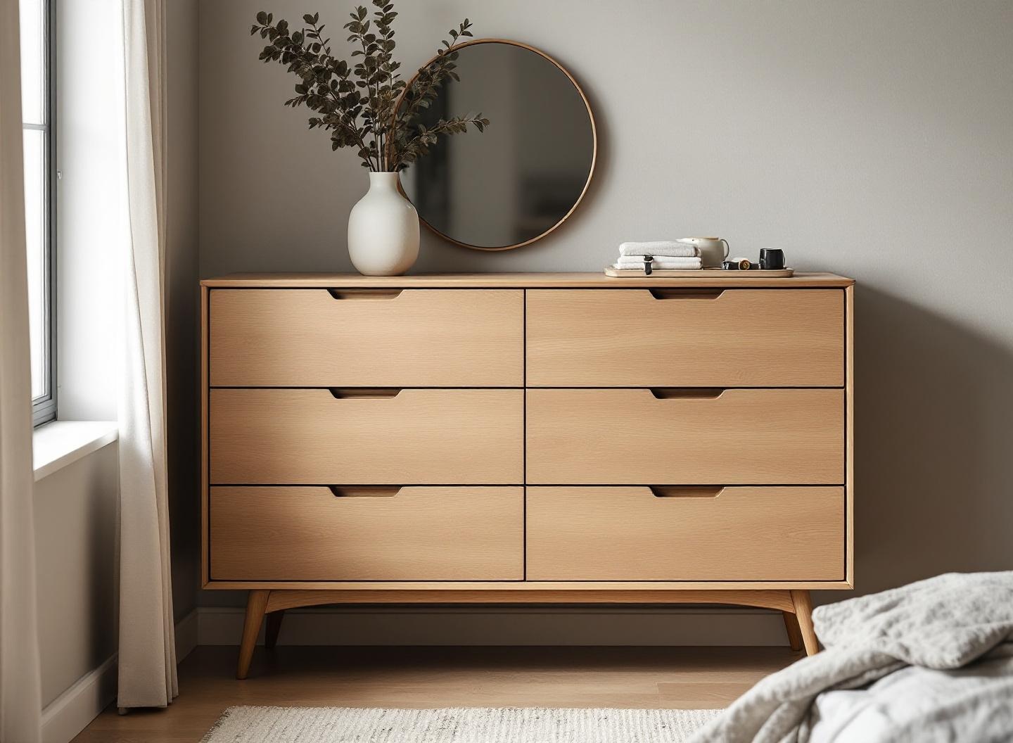 Haven 6-Drawer Dresser in an editorial bedroom setting